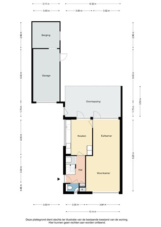 Plattegrond - Valeriusstraat 17, 6444 XD Brunssum - Valeriusstraat 17 Brunssum - Begane grond 2D.jpg